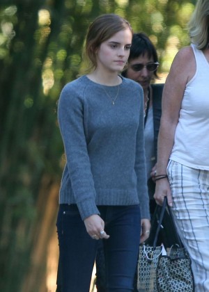 Emma Watson - On the set of 'The Circle' in Pasadena