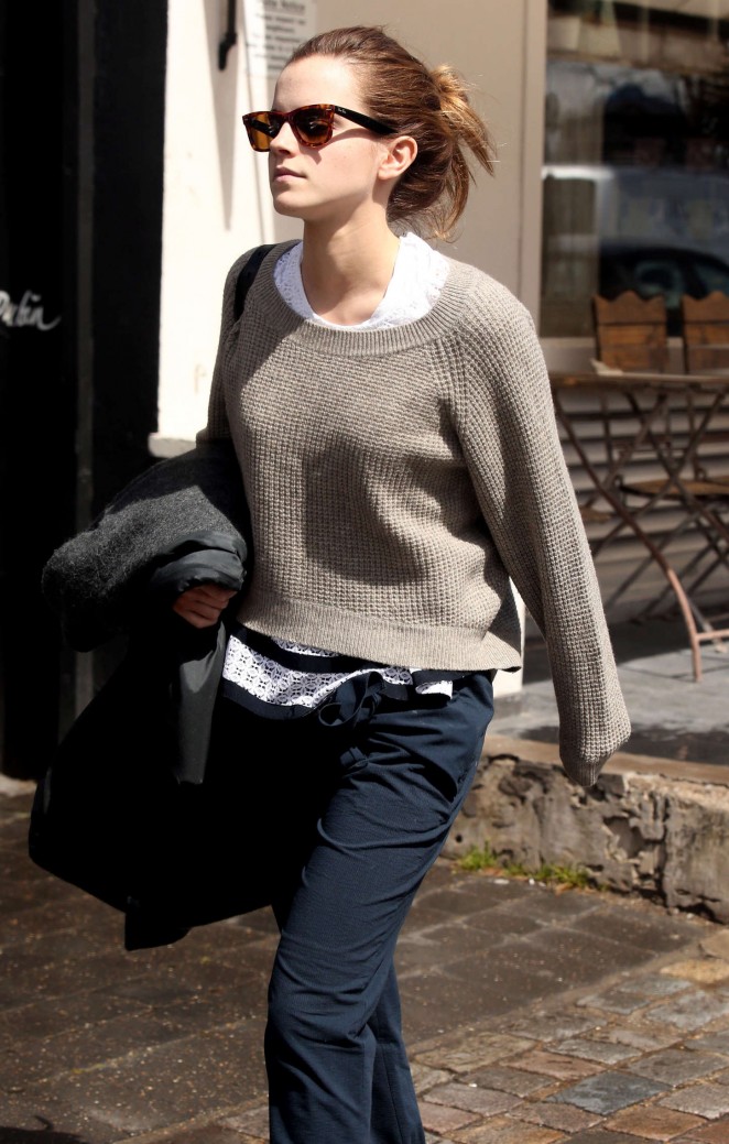 Emma Watson in Jeans Out in London