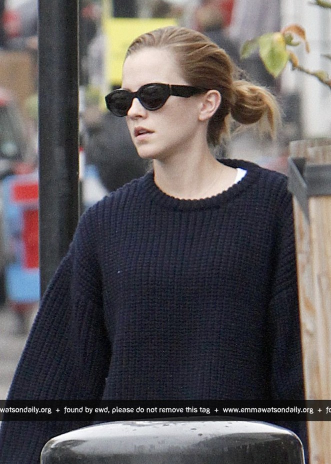 Emma Watson in Tights out in London