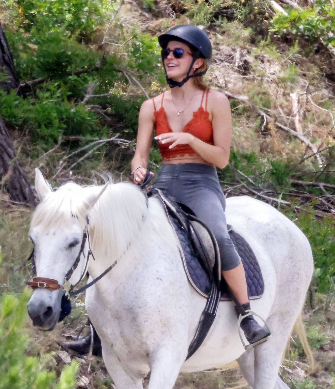 Emma Watson 2022 : Emma Watson – Spotted while riding a Horse in Ibiza-01