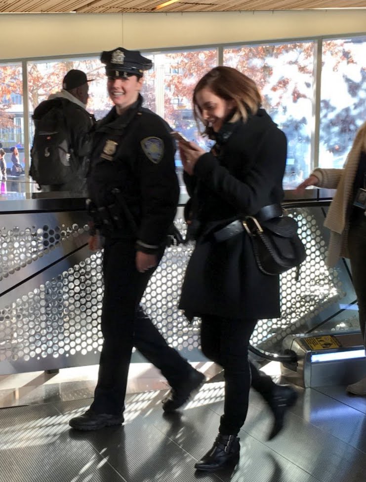 Emma Watson - Visits 911 Memorial in NYC