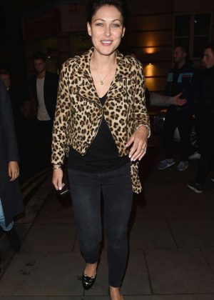Emma Willis in Jeans Night Out in Manchester