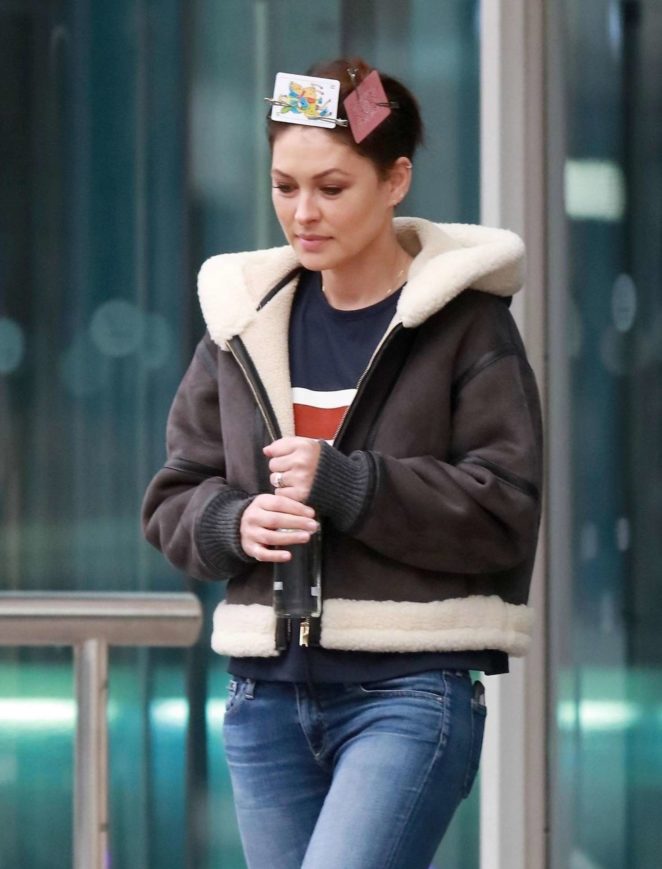 Emma Willis - Out and about in Manchester