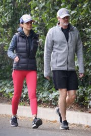 Emmanuelle Chriqui - Out for a hike with a friend in Hollywood