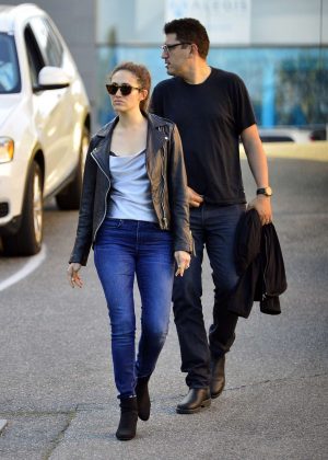 Emmy Rossum and Sam Esmail - Heading out for a dinner in Los Angeles