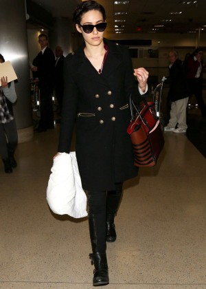 Emmy Rossum at LAX Airport in LA