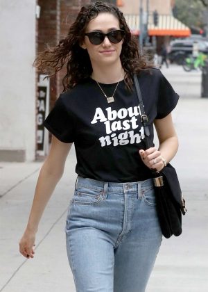 Emmy Rossum in Jeans out in Beverly Hills
