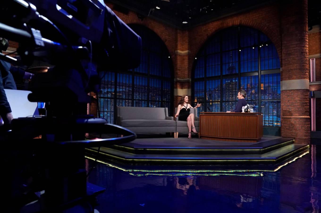 Emmy Rossum 2022 : Emmy Rossum – Late Night with Seth Meyers (Season 9 – Episode 1296), New York-03