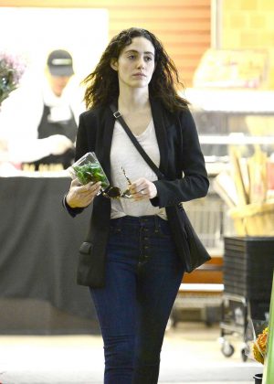 Emmy Rossum - Leaves Whole Foods in Beverly Hills