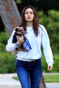 Emmy Rossum - Out for a walk in Beverly Hills