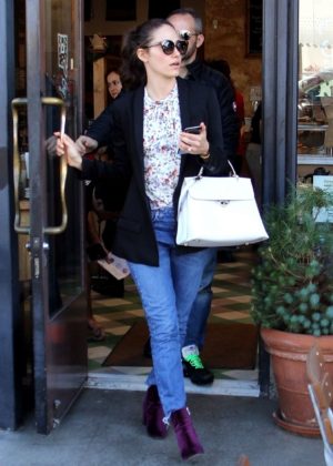 Emmy Rossum - Out for lunch at Le Pain Quotidien in LA