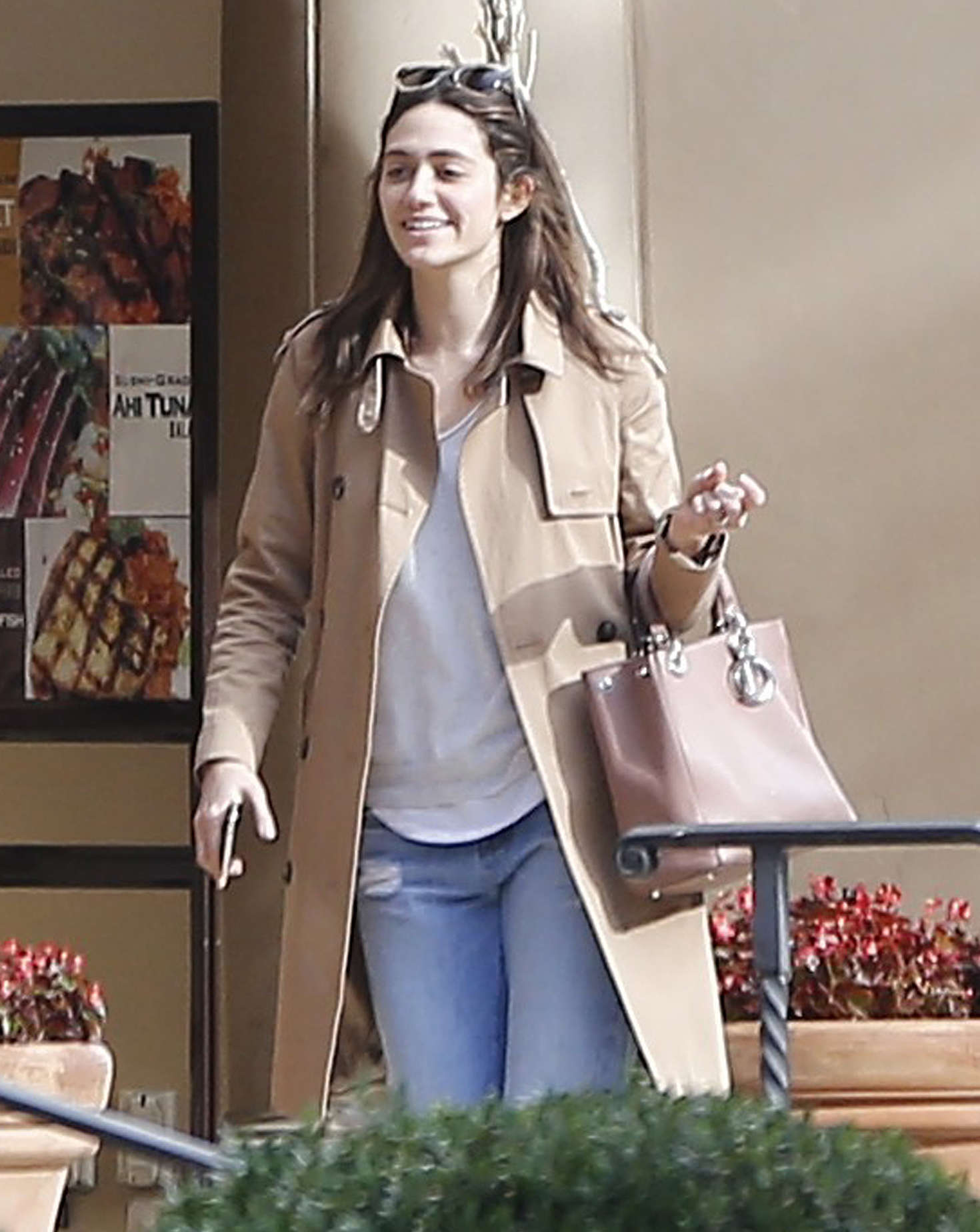 Emmy Rossum Out in Beverly Hills