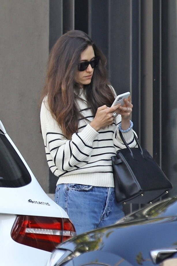 Emmy Rossum - pictured outside Nate n Als in Beverly Hills