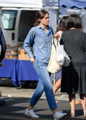 Emmy Rossum - Shopping at Farmer's Market in Beverly Hills
