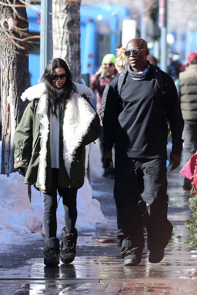 Erica Packer with Seal out in Aspen