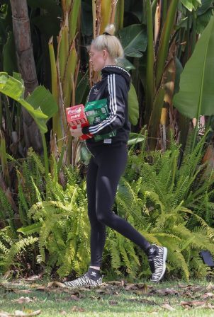 Erika Jayne - Arrives at her home in Los Angeles