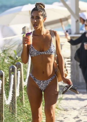 Erika Wheaton in Bikini on the beach in Miami
