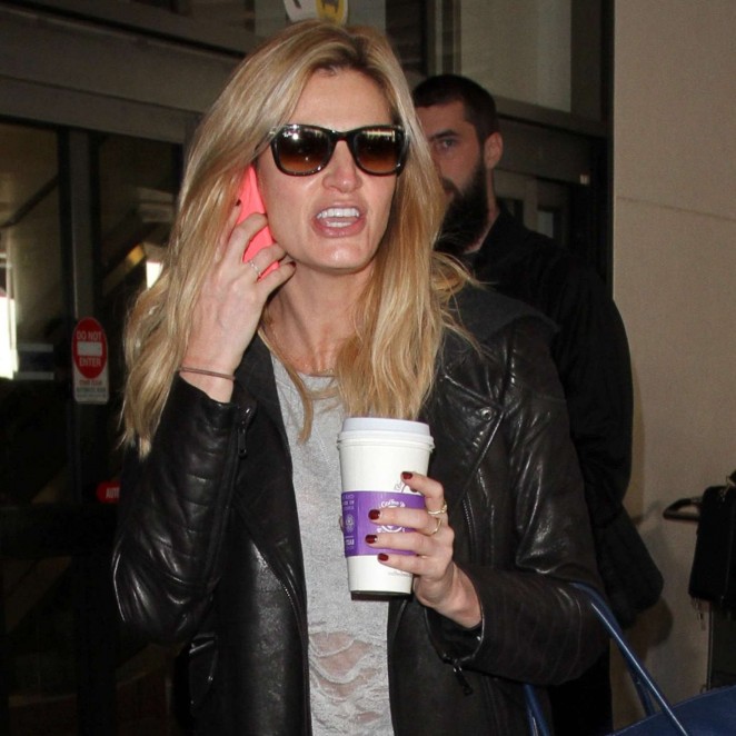 Erin Andrews in Ripped Jeans at LAX -11 - GotCeleb