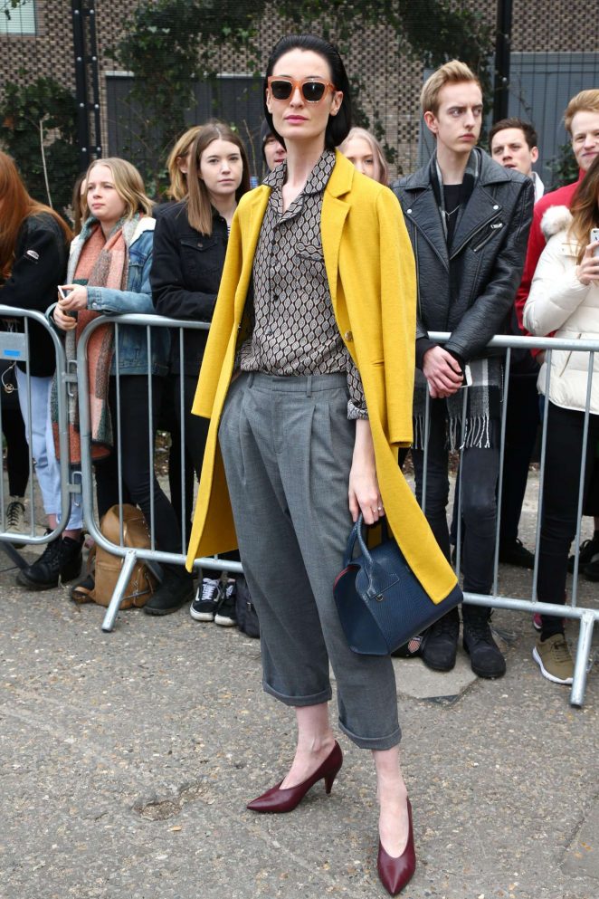 Erin O'Connor - Topshop Unique Show at 2017 LFW in London