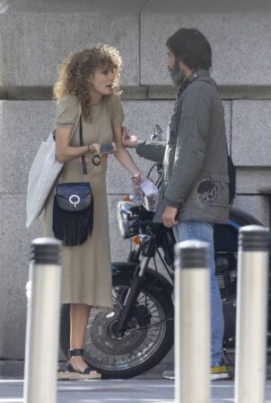 Esther Acebo - Seen with spanish actor Alejandro Tous in Madrid