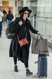 Eva Green - Arriving at Heathrow Airport in London