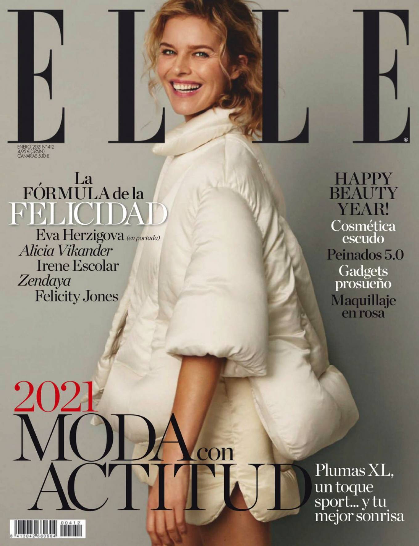 Eva Herzigova – Elle Magazine (Spain – January 2021)