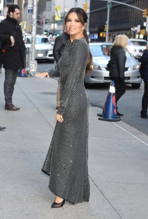 Eva Longoria - Arrives at The Late Show with Stephen Colbert in Manhattan