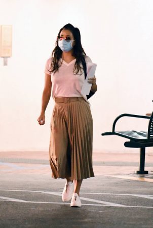 Eva Longoria - In a long skirt out in Los Angeles