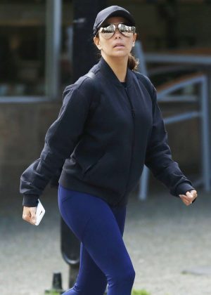 Eva Longoria in Tights Out in Vancouver