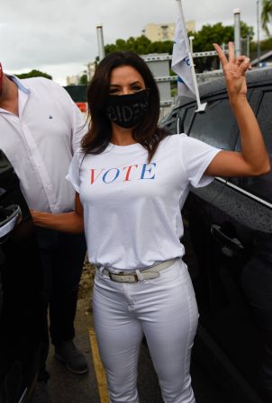 Eva Longoria with Host Ana Navarro Rally For the Latino Vote in Miami