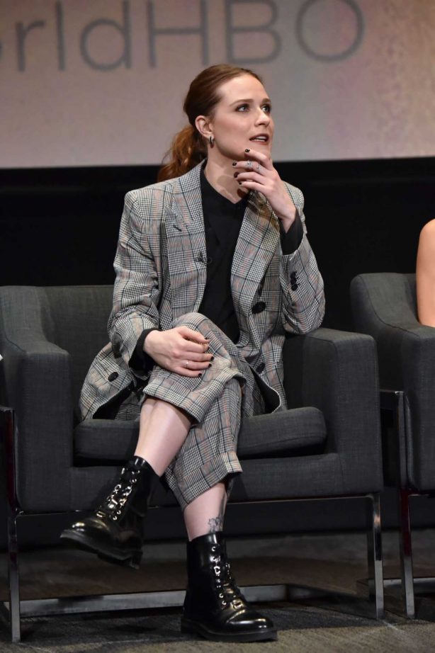 Evan Rachel Wood - At a screening panel discussion of Westworld in North Hollywood