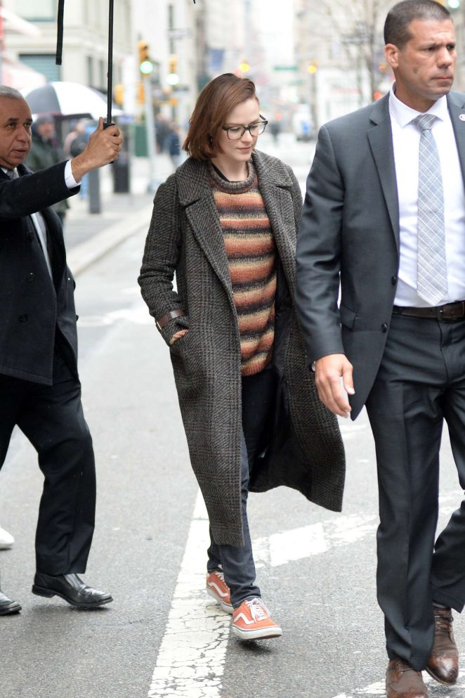 Evan Rachel Wood - Leaving her hotel in New York City