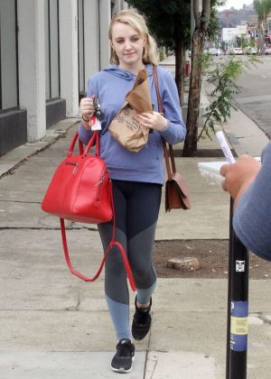 Evanna Lynch - Leaving the Dancing with the Stars Studios in LA