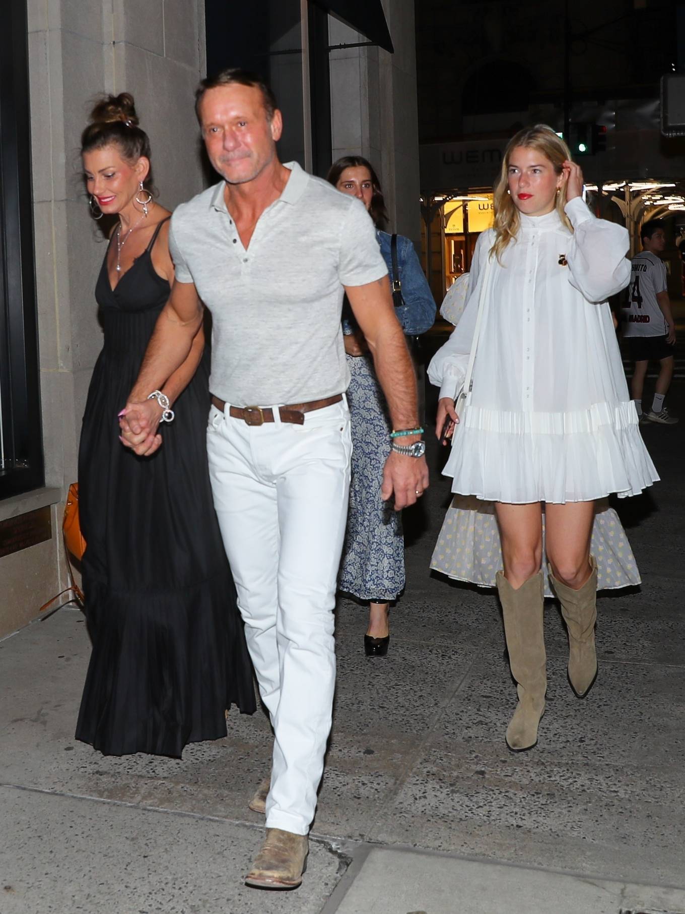 Faith Hill - With Tim McGraw seen at the Polo Bar in New York.