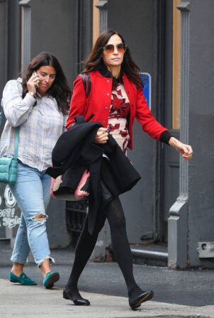 Famke Janssen - Is pictured out and about in New York