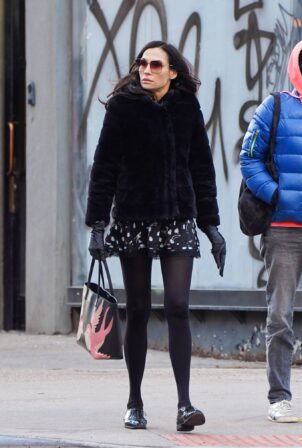 Famke Janssen - out and about in New York City