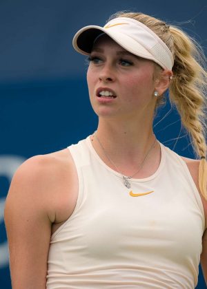 Fanny Stollar - Practice Session at 2018 US Open in New York