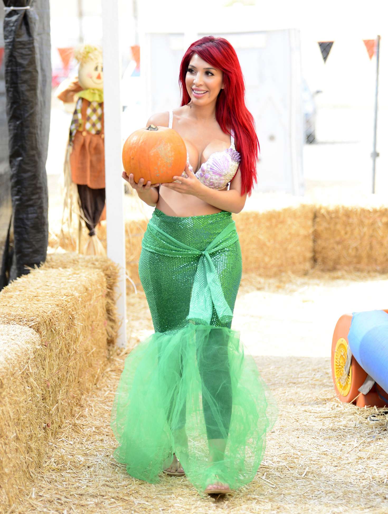 Farrah Abraham 2017 : Farrah Abraham in mermaid halloween costume at a pu.....