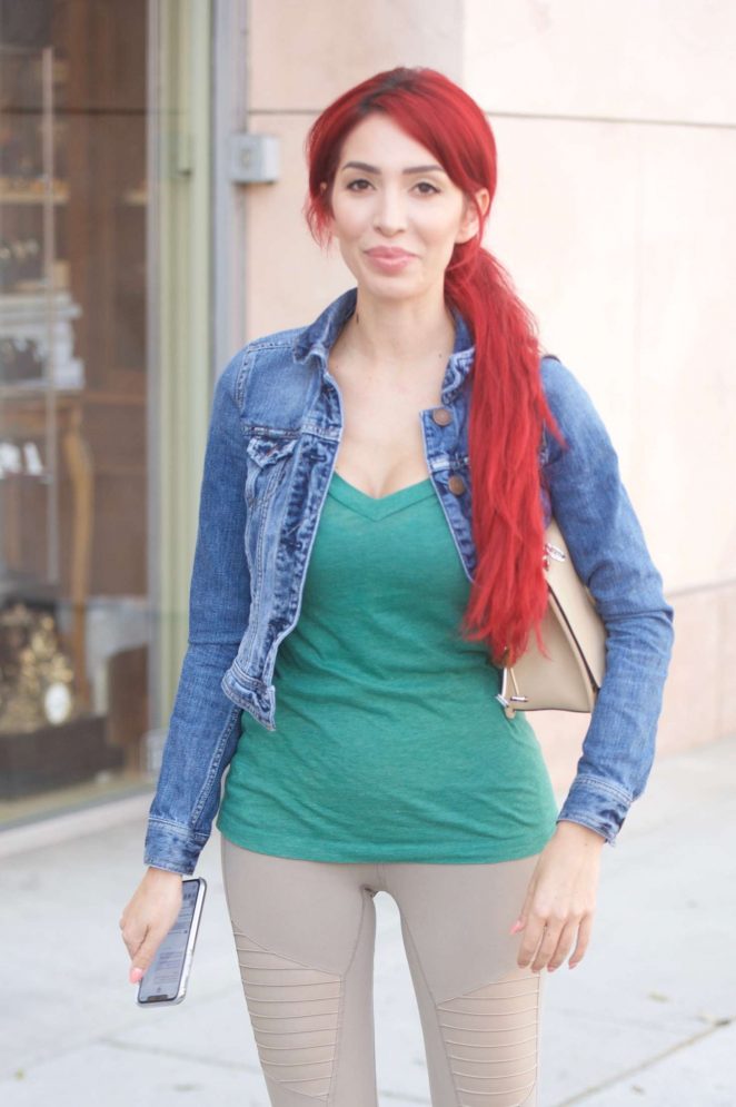 Farrah Abraham in Tights - Out in Beverly Hills
