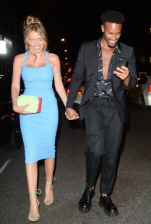 Faye Winter - With Teddy Soares seen after a night out at Amazonico in Mayfair