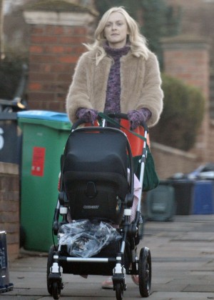 Fearne Cotton with her baby out in London