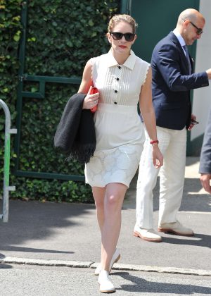 Felicity Blunt - Arriving at 2016 Wimbledon Championships in London