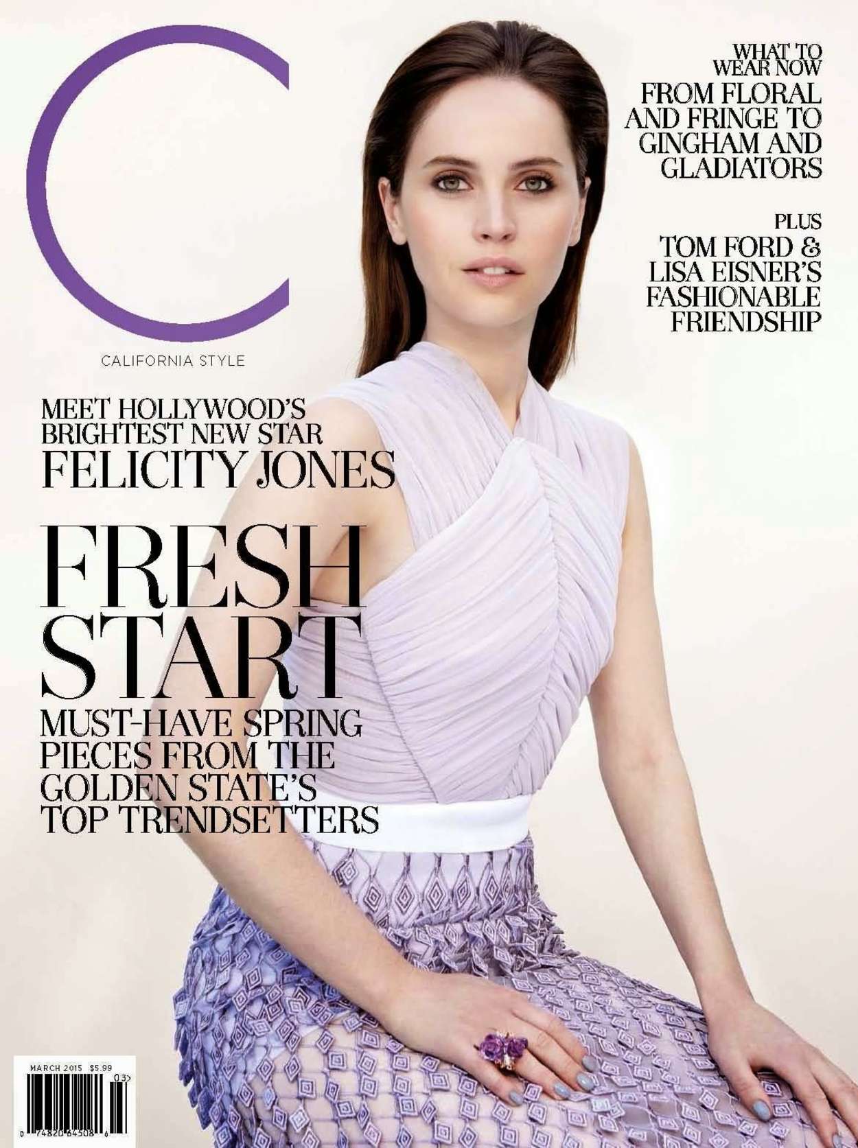 Felicity Jones – California Style US Cover (March 2015) | GotCeleb