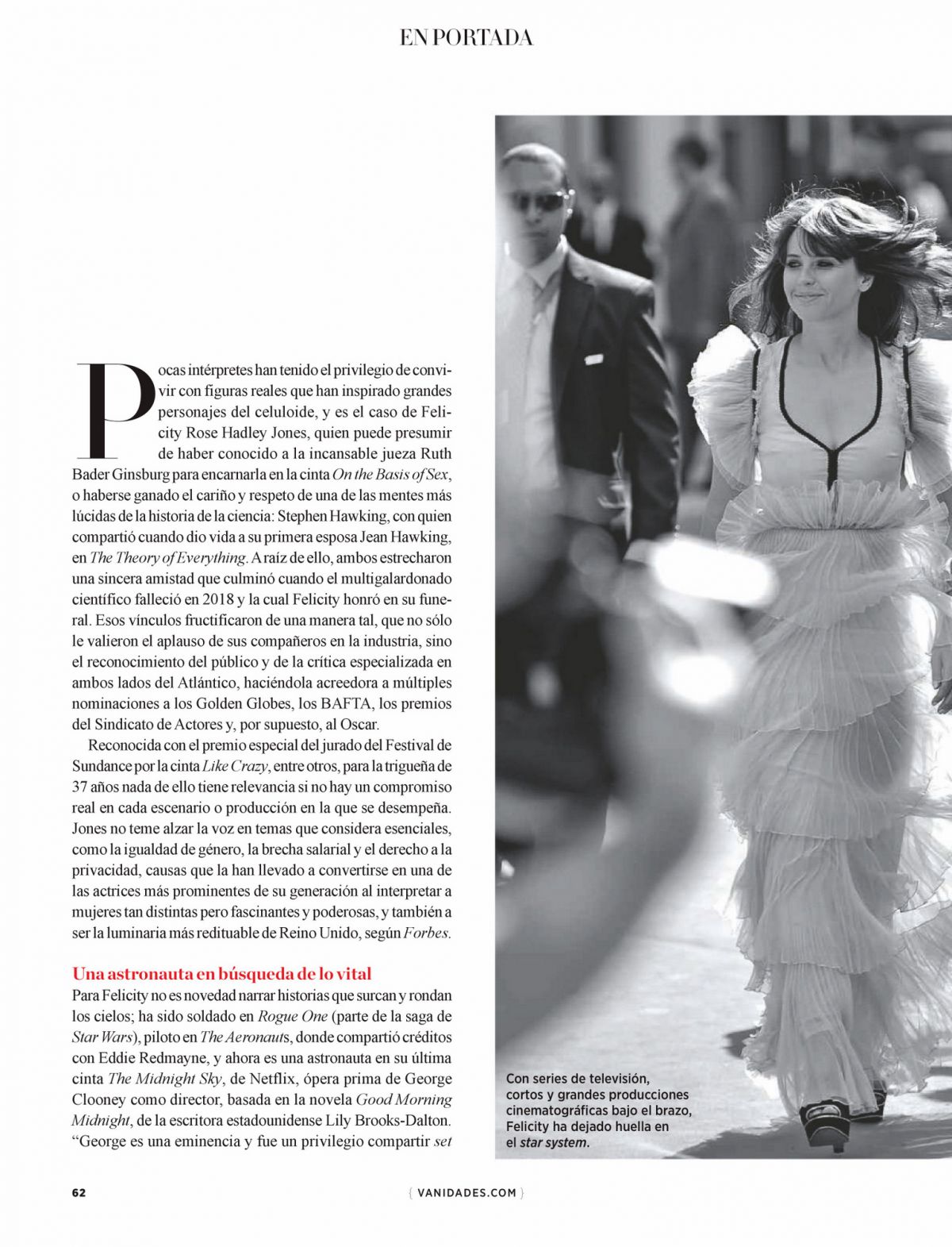 Felicity Jones – Vanidades Magazine Mexico (January 2021)