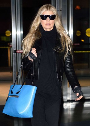 Fergie - Arrives at LAX Airport in Los Angeles