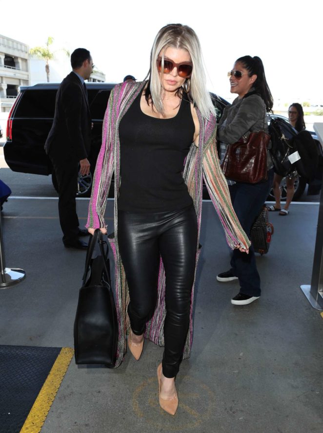 Fergie at LAX Airport in Los Angeles