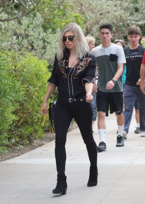 Fergie - Heads to the church in Los Angeles