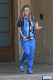 Fergie in Blue - Out in Los Angeles