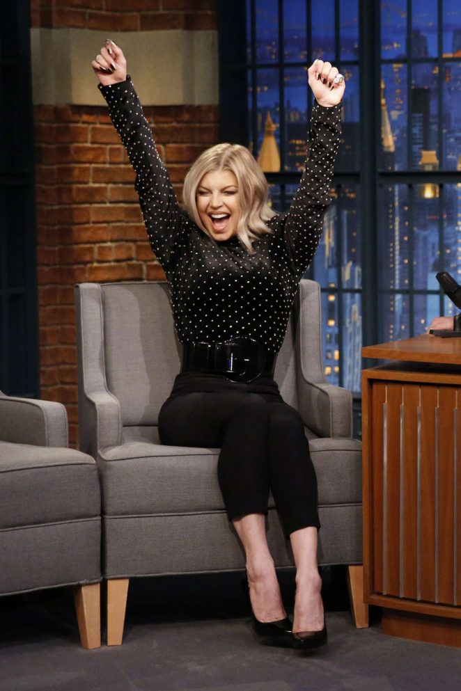Fergie on 'Late Night with Seth Meyers' in New York City