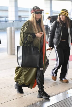 Fergie - Pictured at JFK Airport in New York